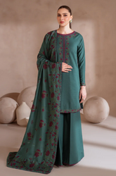 IZNIK - Winter 3PC Dhanak Embroidered Suit - SS0458